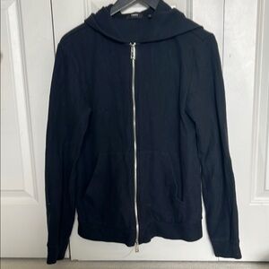 Navy Blue Hoodie Jacket